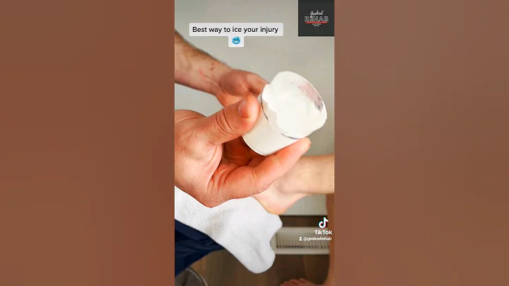 Best way to ice your ankle sprain or other injuries! ❄️🥶#pain #cryotherapy #ice