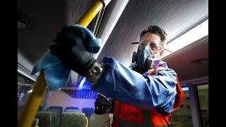 Coronavirus Worst Enemy Go Transit Spraying Disinfectant That Lasts A Year