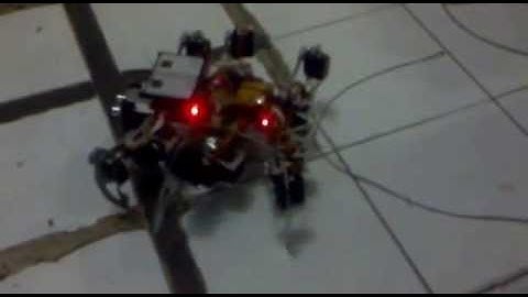 Tahap uji coba Delta Hexapod Robot