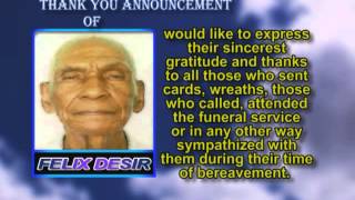 Felix Desir Thank you
