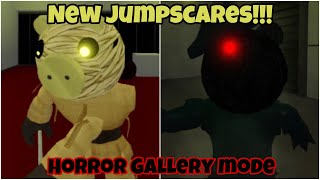 NEW GALLERY HORROR MODE JUMPSCARES!!! | Roblox Piggy Horror Mode