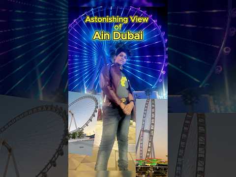 Astonishing view of Ain Dubai #ferris #wheel #bluewatersisland #shorts #trending