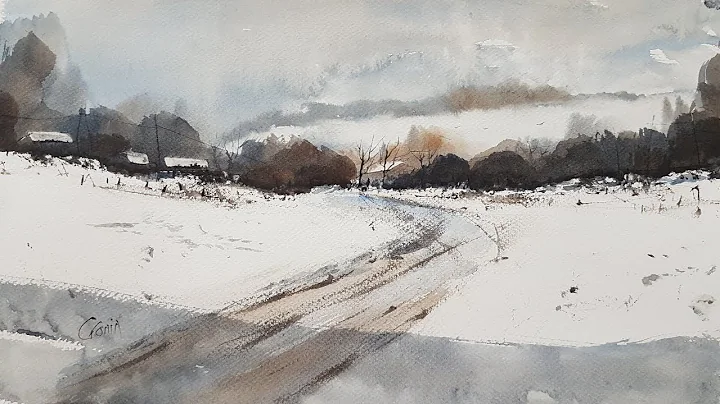 Painting Fresh Snow in the Winter Landscape