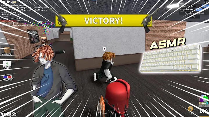 Shocking people with trickshots as a NOOB | MM2 Montage Gameplay [Keyboard ASMR]