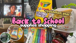 BACK TO SCHOOL SUPPLIES SHOPPING *freshman year* | supplies, shoes, + more