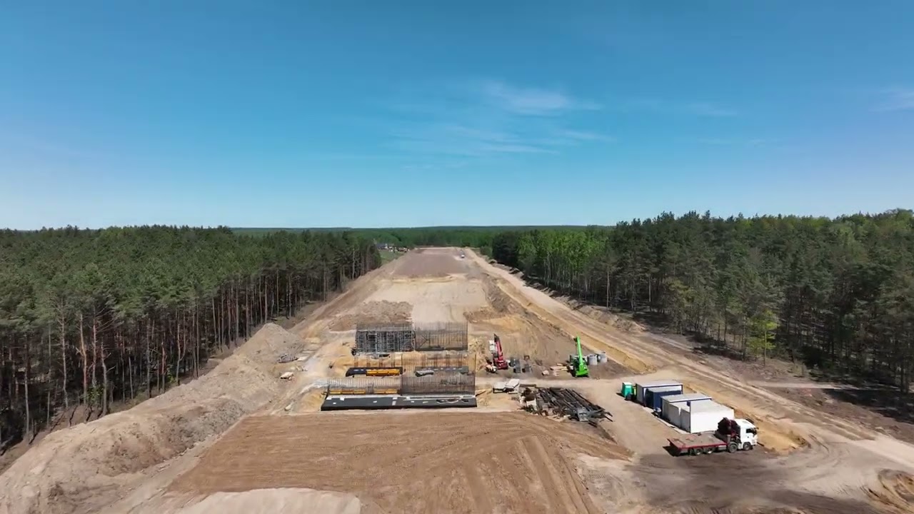 Budowa obwodnicy Kołbieli, 1.05.2025r.