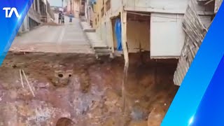 Socavón En Zaruma Generó El Colapso De Viviendas Y Evacuación De Cientos De Personas
