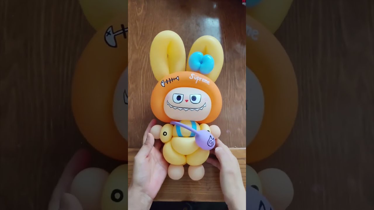(Balloon Twisting),Labubu Balloon Tutorial 拉布布氣球教學
