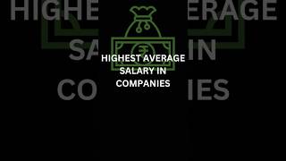 Top five companies with highest average salary #companies #highestsalary #employees #shorts