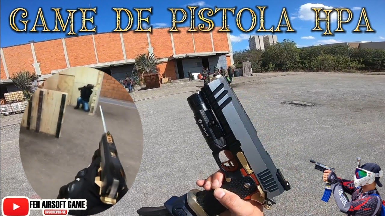 Derrubei varios piao de Pistola Hpa na game play no campo Force one Mooca