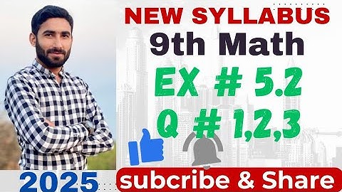 9Th Class Math New Book 2025 Exercise 5.2 || PCTB || Linear Equations And Inequalities