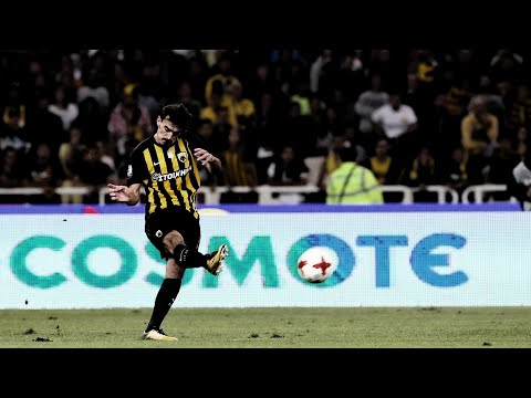 AEK - Ολυμπιακός 3-2 - Το απστευτο γκολ του Λάζαρου με απευθείας φάουλ (24/9)