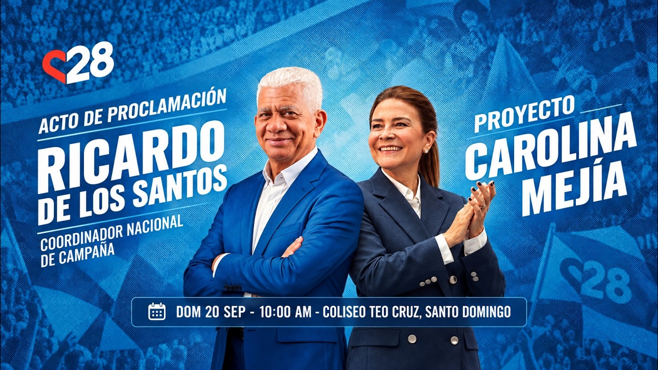EN VIVO | Acto de Proclamación de Ricardo de los Santos | Proyecto Carolina Mejía C28