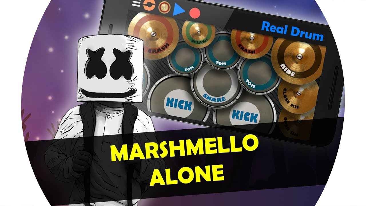 Real Drum Marshmello Alone Cover Youtube