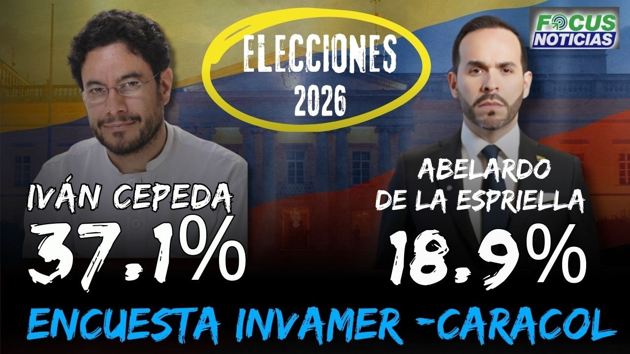 🚨#ENVIVO Resultados ENCUESTA Invamer  IVÁN CEPEDA 37.1% Vs ABELARDO DE LA ESPRIELLA 18.9% #FocusNot
