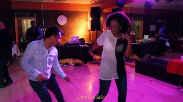Salsa Dancing featuring Sergio & Camila con www.Latinconsabor.com in the house!!!