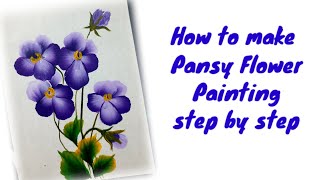 How To Make Pansy Flower Painting Step By Step For Beginners Tutorial@JKDRAWING-rr9tc