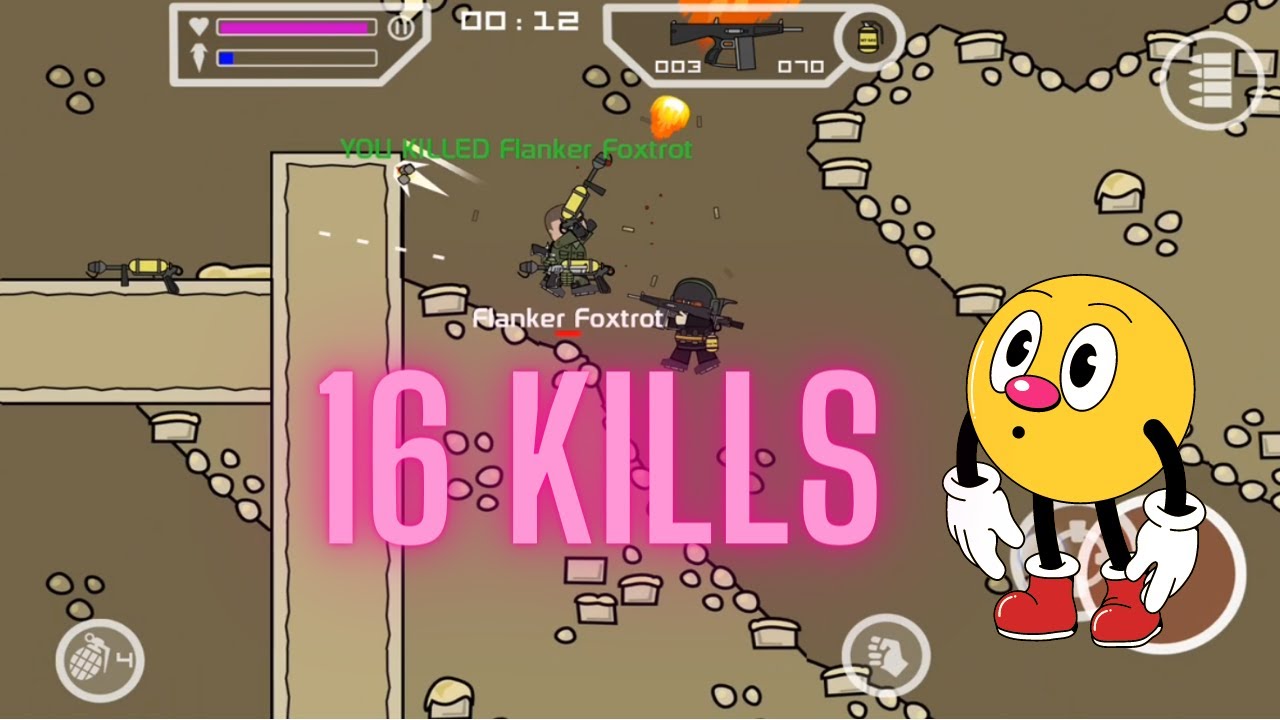 Dominating the Underground: 16 Kills Mini Militia Gameplay