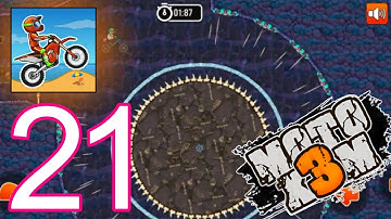 Moto X3M Bike Race Game – Gameplay Walkthrough Part 21 - Trick or Track 3  (iOS, Android)