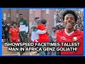 ISHOWSPEED CALLS KENYA'S TALLEST MAN GENZ GOLIATH BRADLEY MARONGO LIVE ON STREAM!