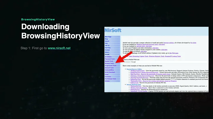 Digital Forensics Tool: Browser Forensics