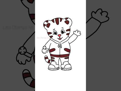 Lets Draw The Cute Daniel Tiger Little Champs Art 