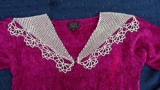 A filet and Venetian Collar, a video response @lacefromireland