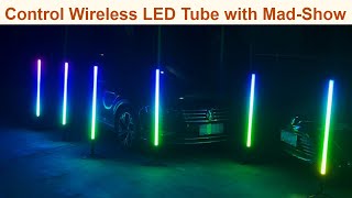 Control LED Wifi wireless battery tube with Mad show Artnet software screenshot 2