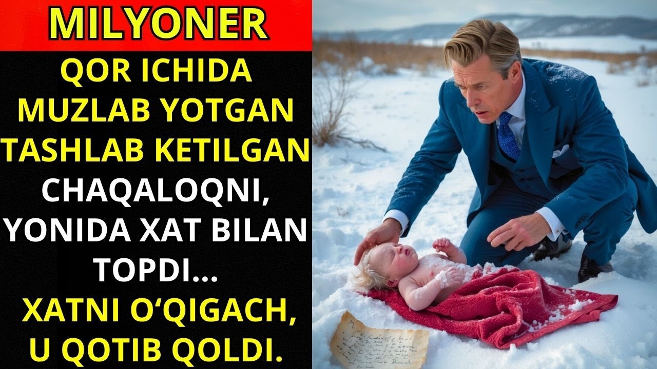 Millioner qor ichida tashlab ketilgan chaqaloqni topdi... xatni o‘qib, hayratda qoldi...