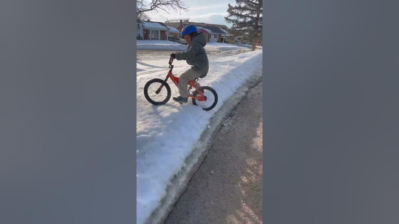 can you ride bike in snow