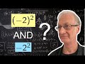 (-2)^2 and -2^2: Many think it is the same, AND YOU?