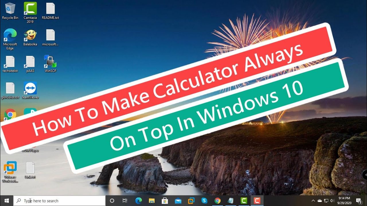 How to Make Calculator Always on Top In Windows 10 YouTube