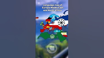 Language map of Europe Middle East and North Africa #mapping
