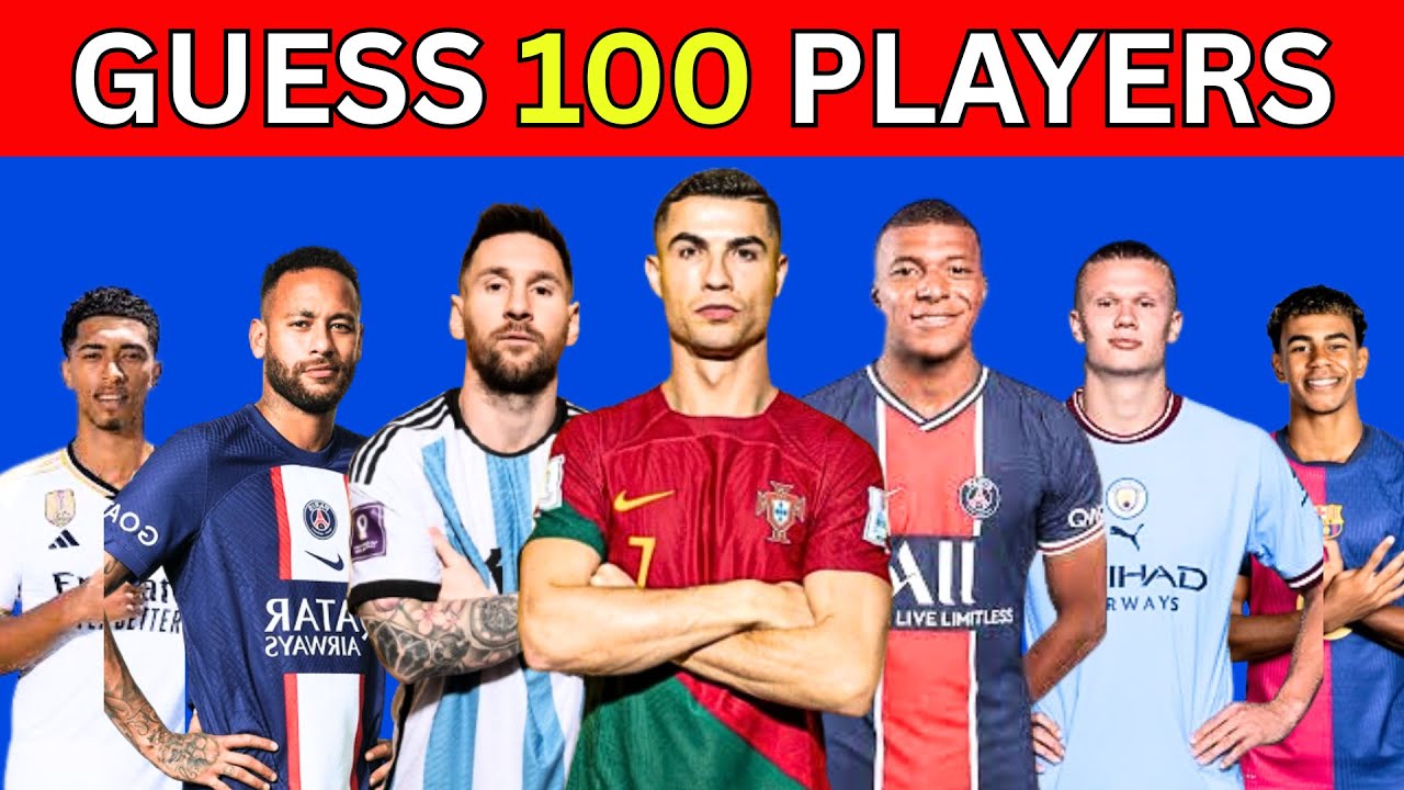 Guess 100 Football Players In 3 Seconds ⚽️ Football quiz 2025