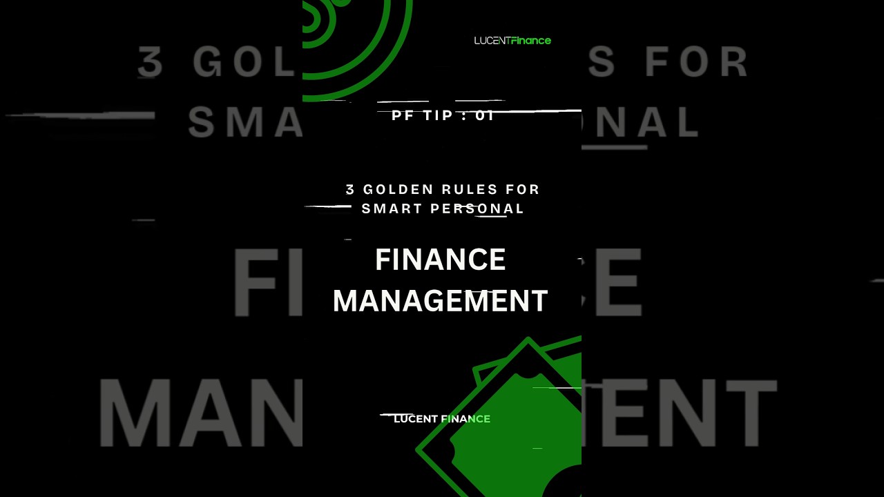 Personal Finance Tips #1 | Smart Money Hacks | Lucent Finance #Shorts