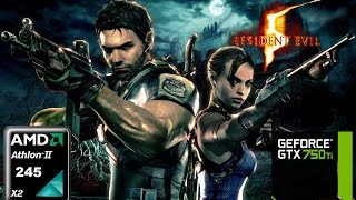 Resident Evil 5 - Ultra - ( Athlon II X2 245 / MSI GTX 750 Ti 2 gb / 1360 x 768 )