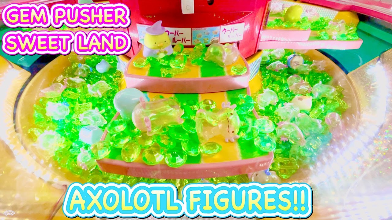 Gem Pusher Sweet Land Challenge !! Clear Axolotl Figure!! かわいい にじいろウーパールーパー スイートランド