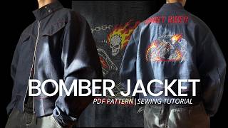 Bomber Jacket Sewing Tutorial | PDF Pattern | Etsy