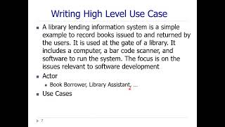 OO-Analysis: Use Case Description (in Urdu) M. Afzal Bhatti