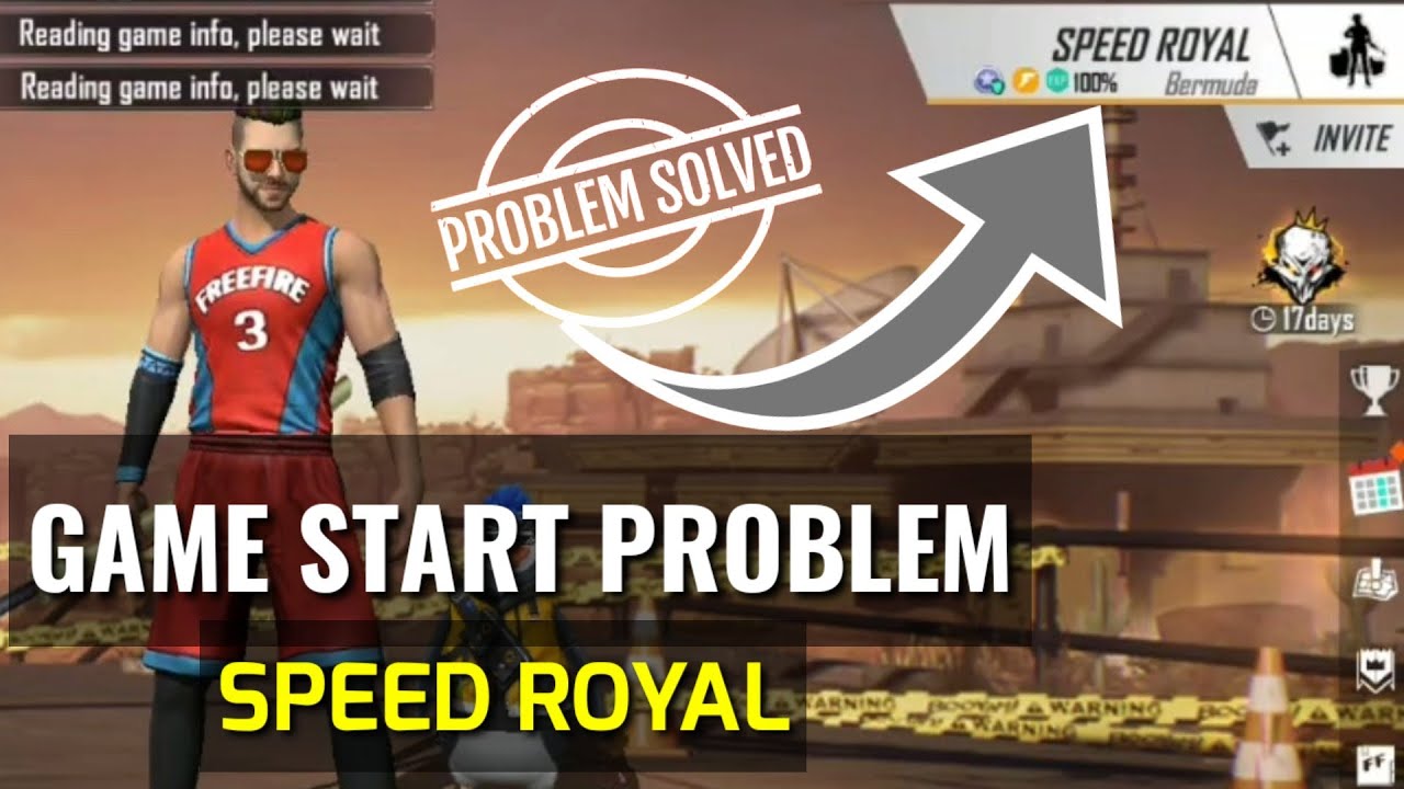 Free Fire Game Not Start Problem Speed Royal Free Fire