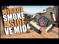 CS GO / MIRAGE SMOKE TAKTİKLERİ 2021 / A SIDE VE MID