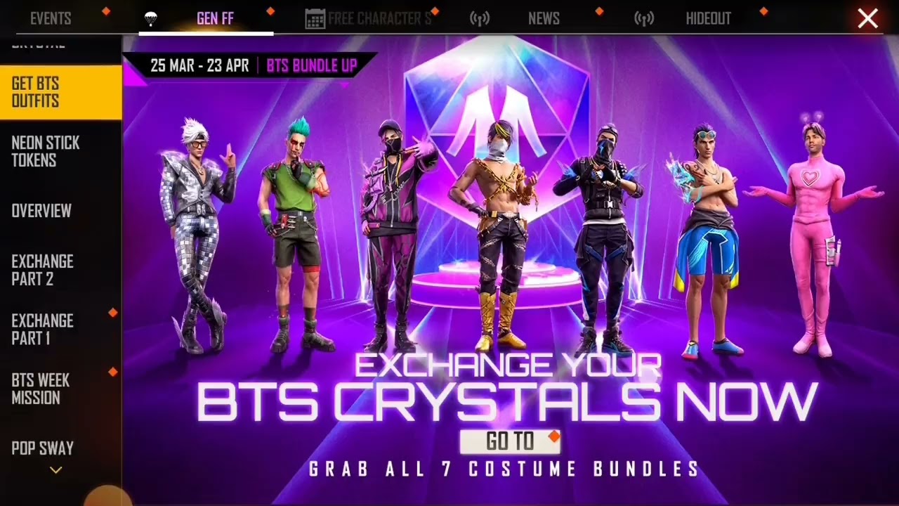 exchange for BtS bundle