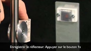 Barriére optique sur réflecteur pour les obj. transparents FR 25-RGO Refl./Refl. Teach-in