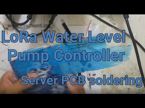 Wireless LoRa Remote Water Tank Level and pump controller (esp8266): Server PCB soldering