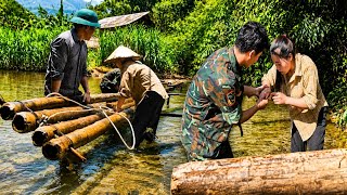 Two Police Officers Help Rebuild the Bridge, Quang Is Shocked When Moc Gets Injured