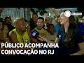 Público acompanha convocação da seleção brasileira no Museu do Amanhã
