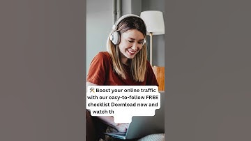🕒 Focus on what matters. This FREE checklist helps you drive traffic effectively, so...
