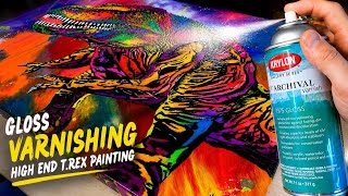 Varnish Your Art Paintings Like This || Krylon Archival Technique