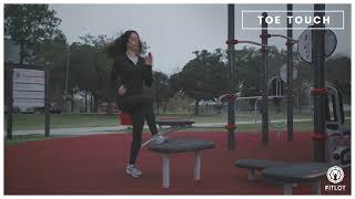 FitLot Toe Touches on Plyometric boxes