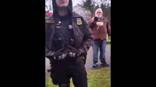 Cops evict 70 year old woman